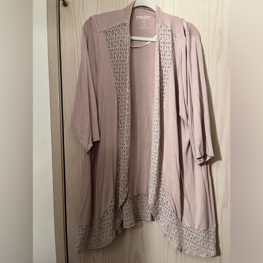 Torrid Women's tan Cardigan Sweater